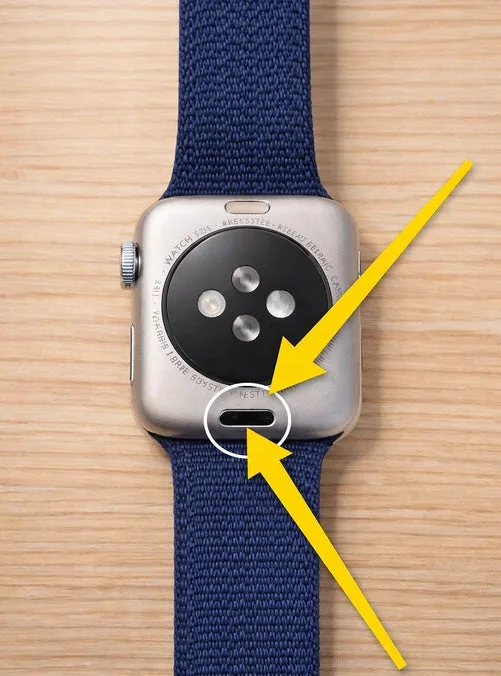 Apple Watch band release button