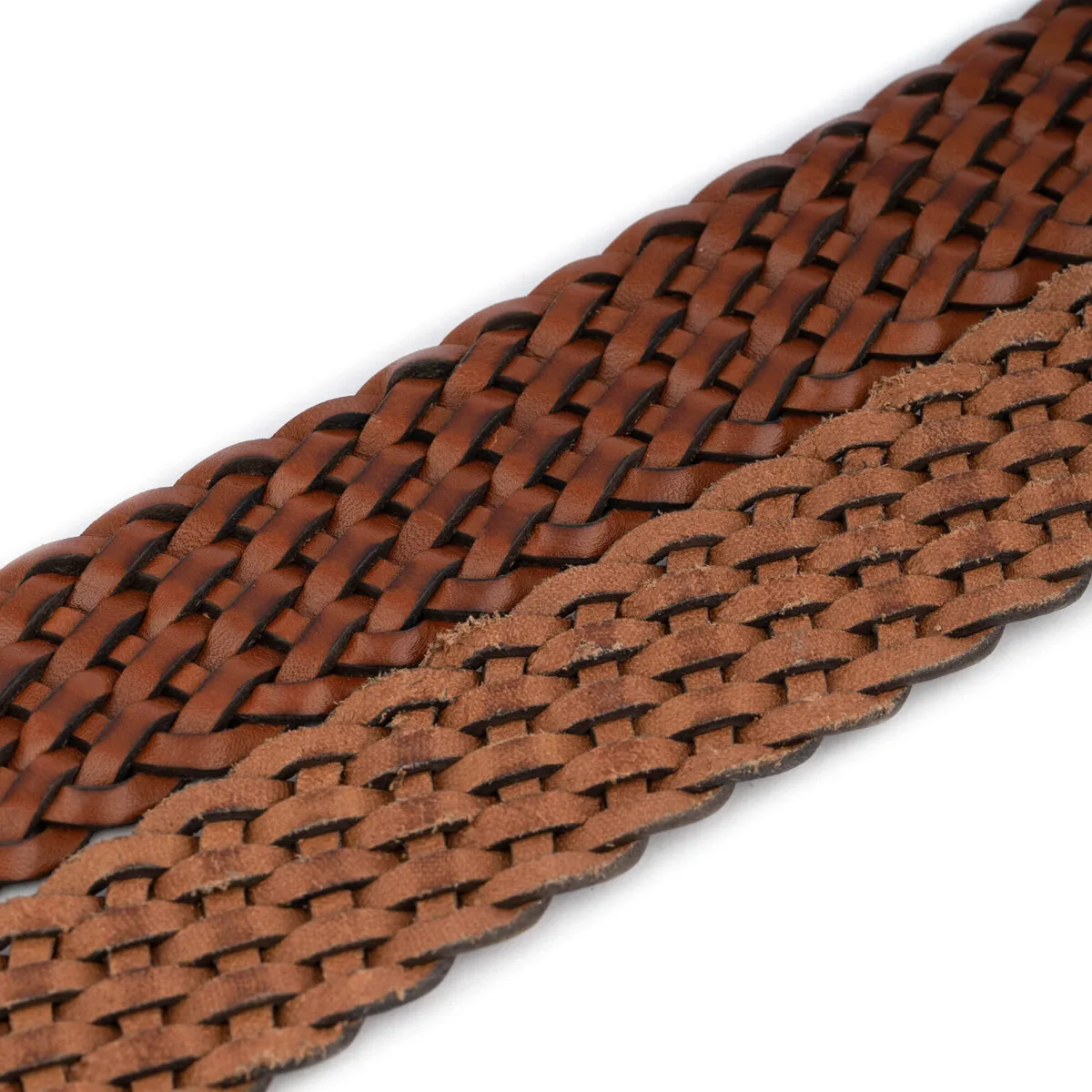 braided leather belt