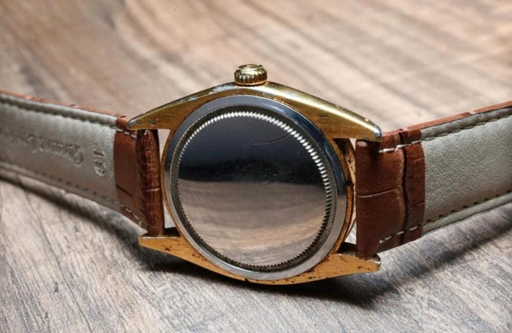 gold tone watch plating rubbing off underside