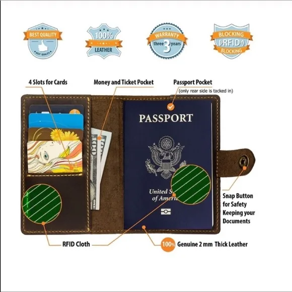 passport cover rfid blocking thickness