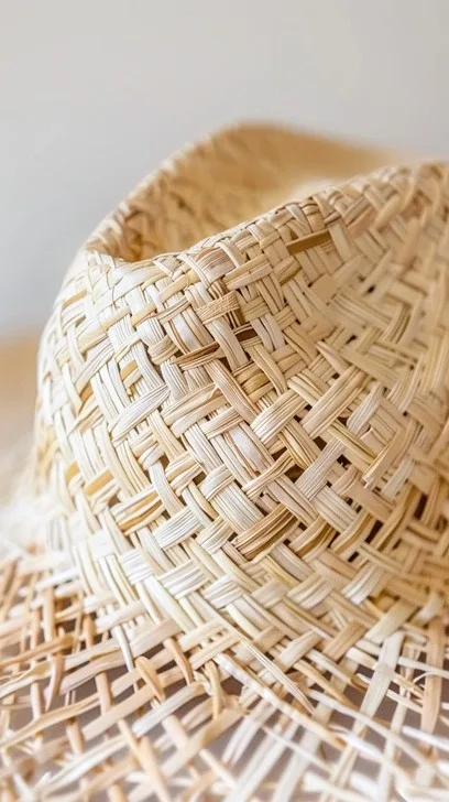 Toquilla straw Panama weave