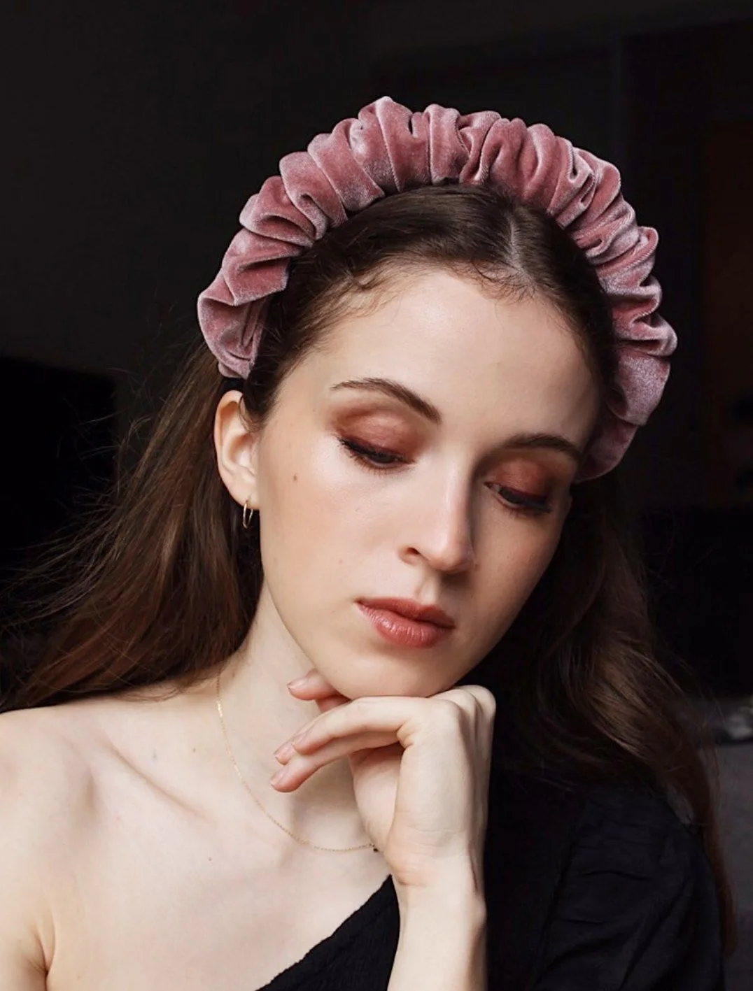 velvet headband slipping off back of head